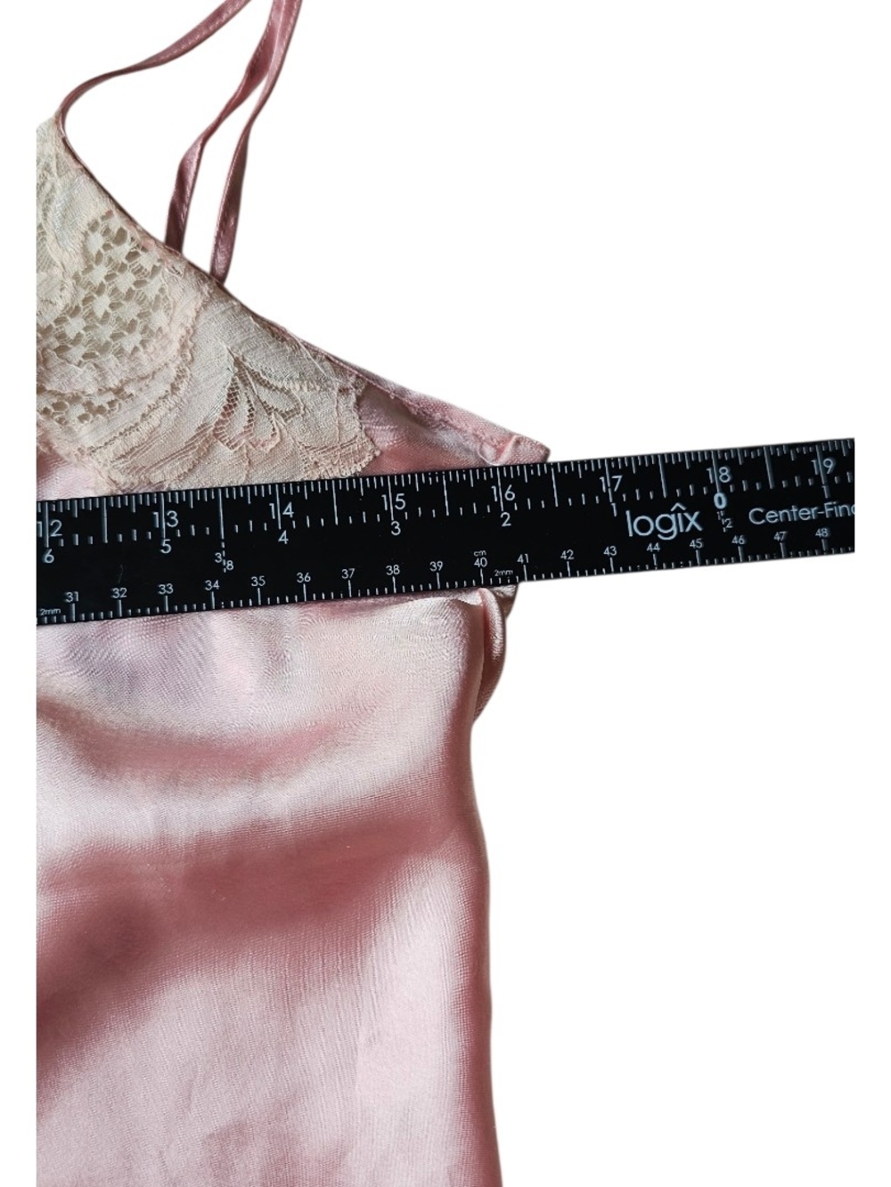 Vintage Victoria’s Secret Gold Label Pink Satin Lace Cami Slip Size P - Picture 10 of 10